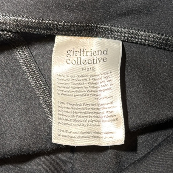 Girlfriend Collective Black Compressive High-Rise Leggings Cropped size Large - Picture 6 of 10